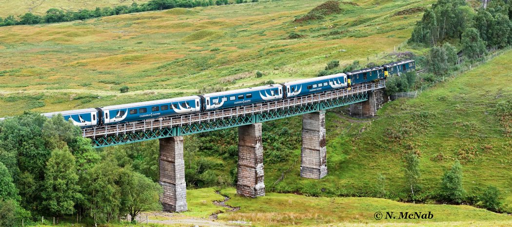 London - Fort William Caledonian Sleeper between Tyndrum & Bridge of